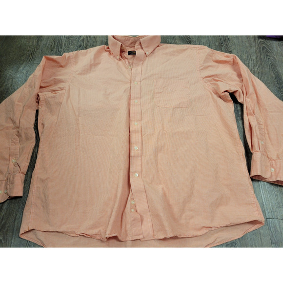 Club Room Orange Men's Long Sleeve Button Front Shirt XXL - Picture 1 of 4